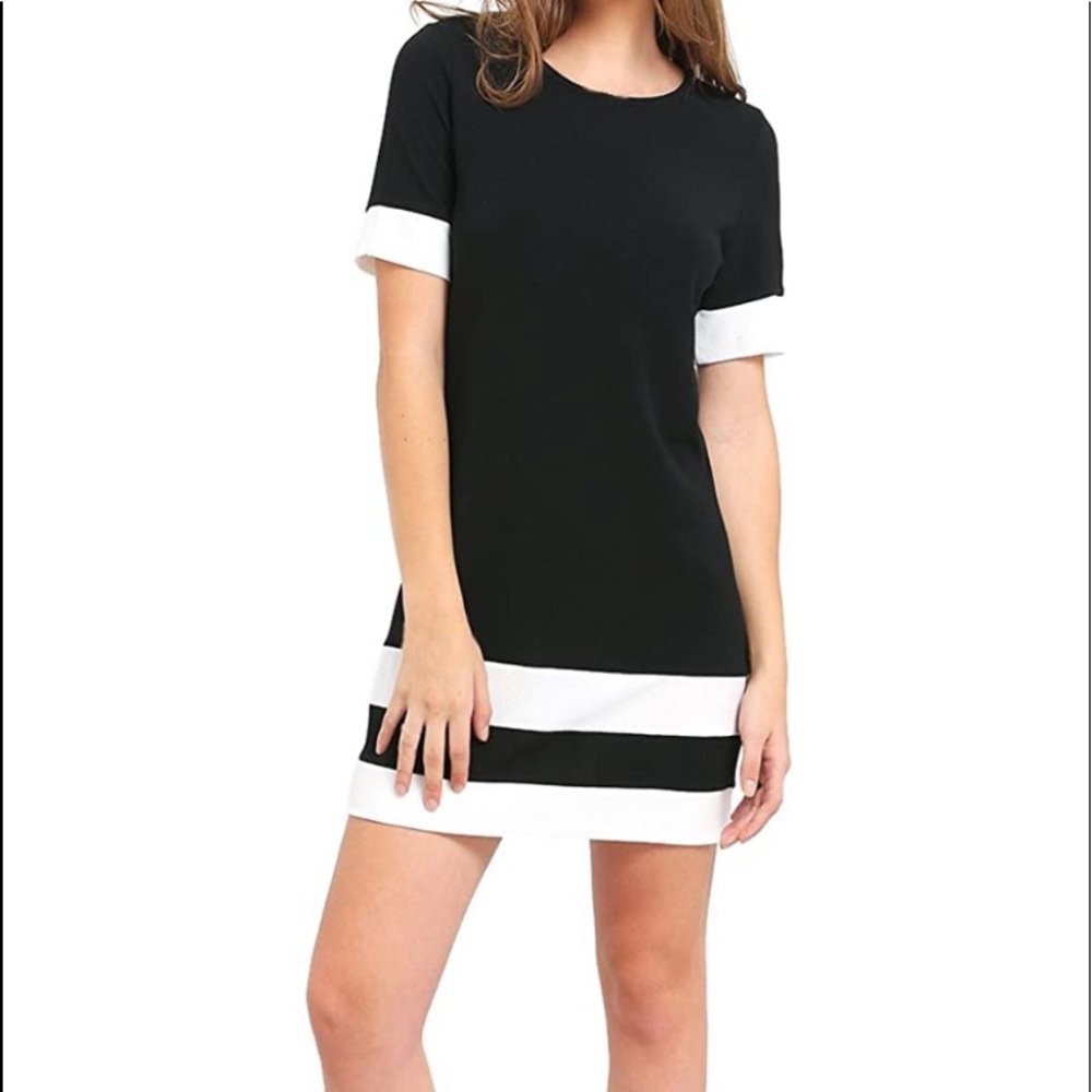 Patchwork Short Sleeve Shift Tunic - image 1